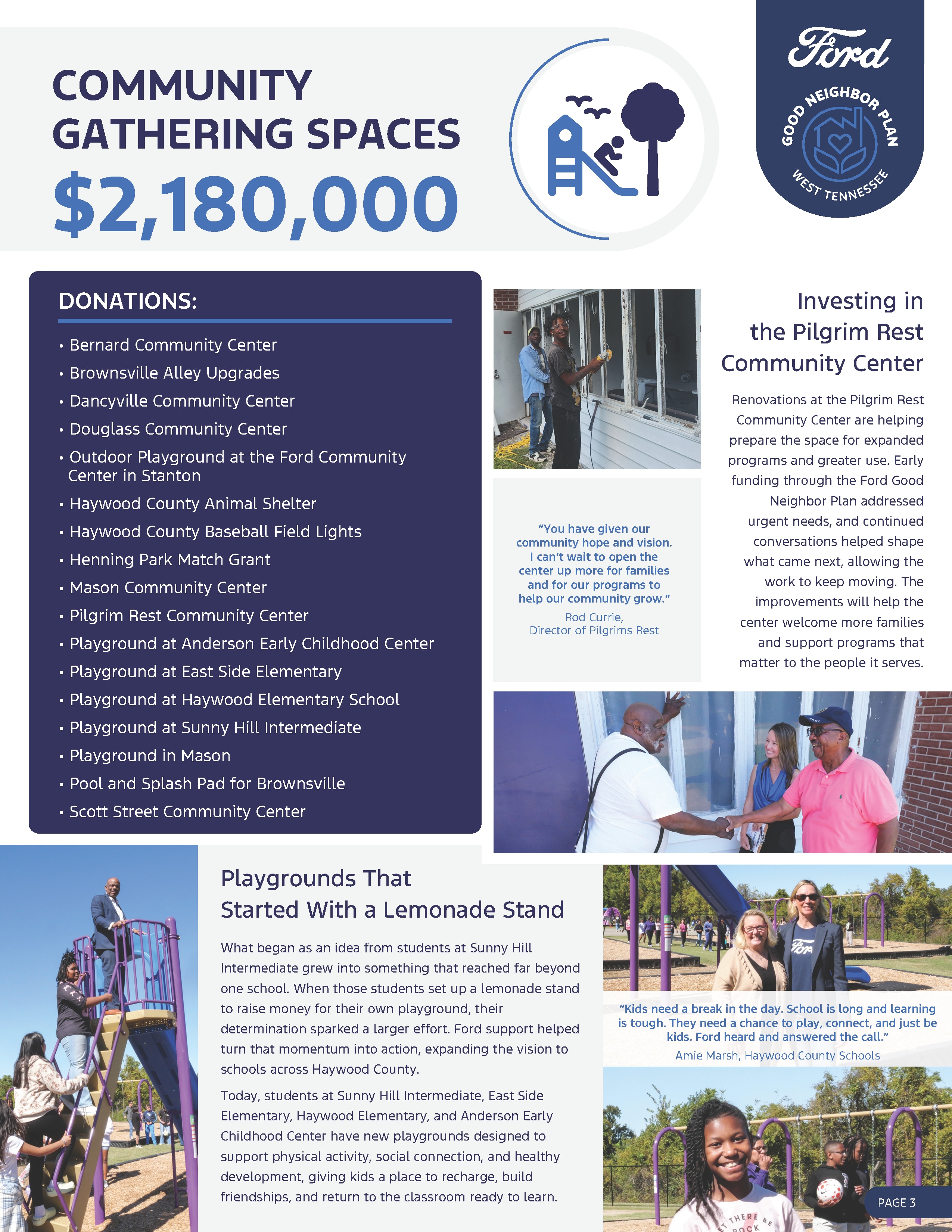 Good Neighbor Plan Progress Report Page 4